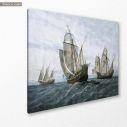 Canvas print Discovery of America, side