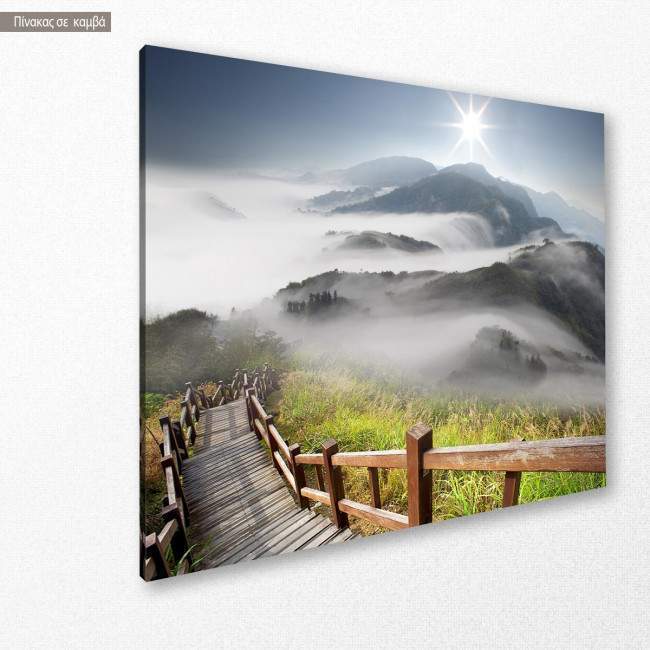 Canvas print Dramatic clouds, side