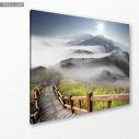 Canvas print Dramatic clouds, side