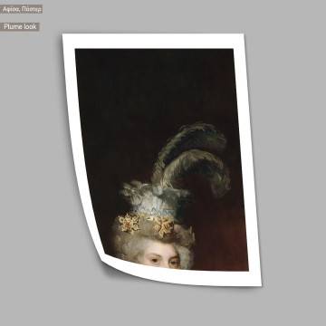 Plume look,  κάδρο, μαύρη κορνίζα 2