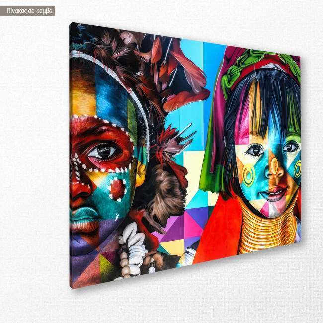 Canvas print So many colors, side