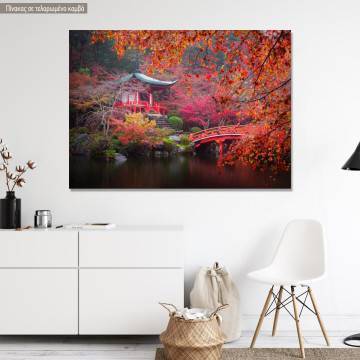Canvas print Daigo-ji temple in autumn