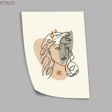 Picasso style IV,  κάδρο, μαύρη κορνίζα 2