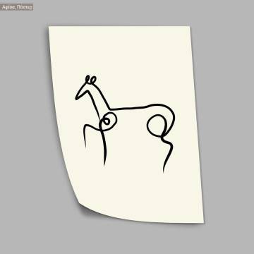 Picasso style XV,  κάδρο, μαύρη κορνίζα 2