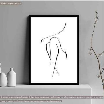 Female figure II, poster