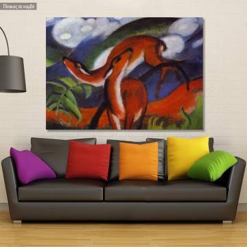 Πίνακας ζωγραφικής Red deer II, Marc Franz, αντίγραφο σε καμβά