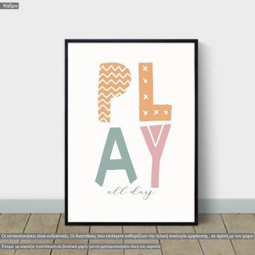 Poster Play all day
