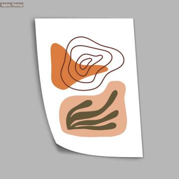 Natura modern abstract VII, κάδρο, μαύρη κορνίζα 2