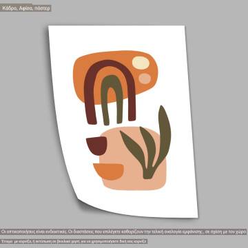 Natura modern abstract VIII, κάδρο, μαύρη κορνίζα 2