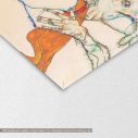 Πίνακας ζωγραφικής Lovers, Schiele E, αντίγραφο σε καμβά, λεπτομέρεια