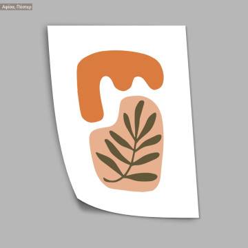 Natura modern abstract XVI, κάδρο, μαύρη κορνίζα 2