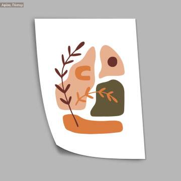 Natura modern abstract XIX, κάδρο, μαύρη κορνίζα 2