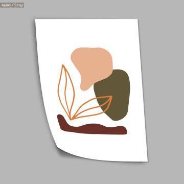 Natura modern abstract XXV, κάδρο, μαύρη κορνίζα 2