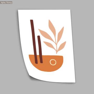 Natura modern abstract XXΙΧ, κάδρο, μαύρη κορνίζα 2