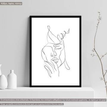 Amour couples romance XII, κάδρο, μαύρη κορνίζα