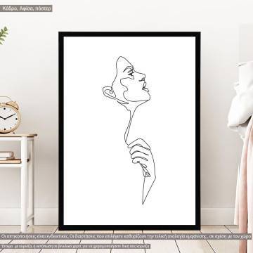 Sily female portraits III, poster