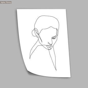 Sily female portraits X, κάδρο, μαύρη κορνίζα 2