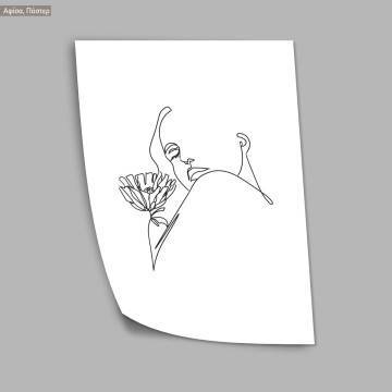 Sily female portraits XI, κάδρο, μαύρη κορνίζα 2