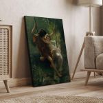 Canvas print Springtime Cot P. A.  Poster with black frame View 4