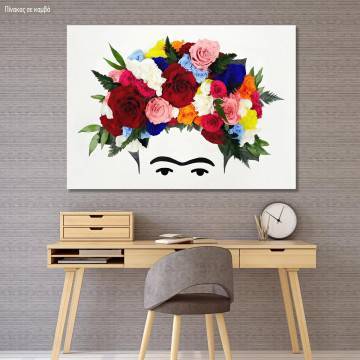 Canvas print Frida art, horizontal
