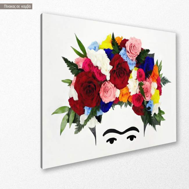 Πίνακας σε καμβά Frida art, οριζόντιος, κοντινό