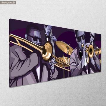 Canvas print Jazz panoramic Framed canvas View 1 2