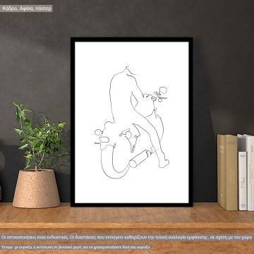 Man figure and lifestyle III, poster