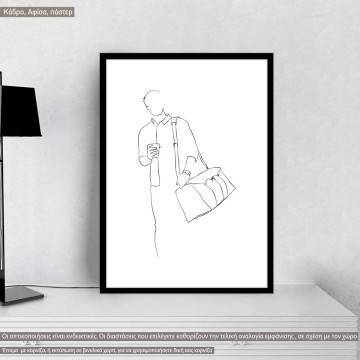 Man figure and lifestyle VI, poster