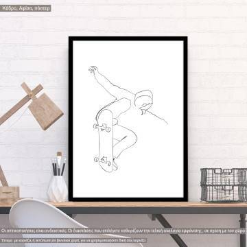 Man figure and lifestyle VIII, poster