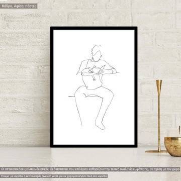 Man figure and lifestyle IX, poster