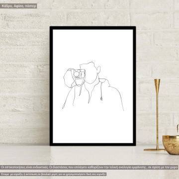 Man figure and lifestyle XII, poster