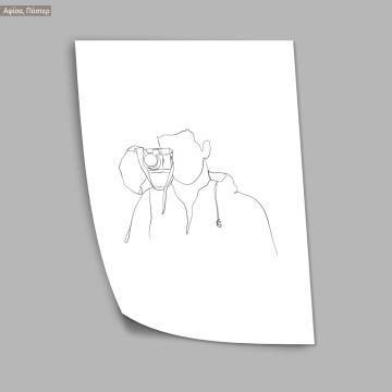 Man figure and lifestyle XII, κάδρο, μαύρη κορνίζα 2