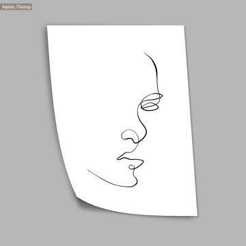 Eyes and figure VII, κάδρο, μαύρη κορνίζα 2