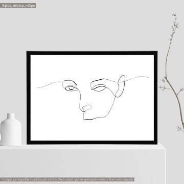 Eyes and figure IX, poster