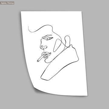 Eyes and figure XVII, κάδρο, μαύρη κορνίζα 2