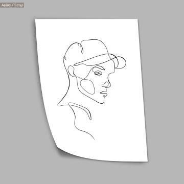 Eyes and figure XXI, κάδρο, μαύρη κορνίζα 2