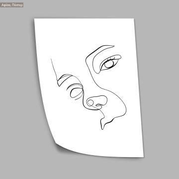 Eyes and figure XXVII, κάδρο, μαύρη κορνίζα 2