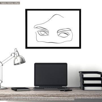 Eyes and figure XI, poster