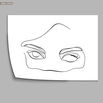 Eyes and figure XXIX, κάδρο, μαύρη κορνίζα 2