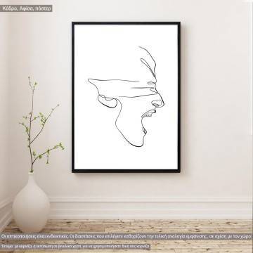 Eyes and figure XI, poster