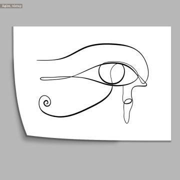 Eyes and figure XXXI, κάδρο, μαύρη κορνίζα 2