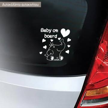 Car sticker Elephant on Board