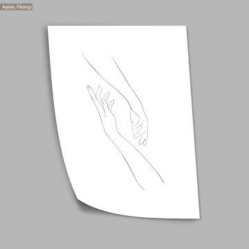 Hand figures collection II, κάδρο, μαύρη κορνίζα 2