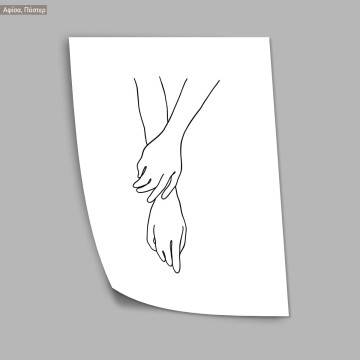 Hand figures collection III, κάδρο, μαύρη κορνίζα 2