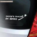 Baby car sticker Daddy's Princess