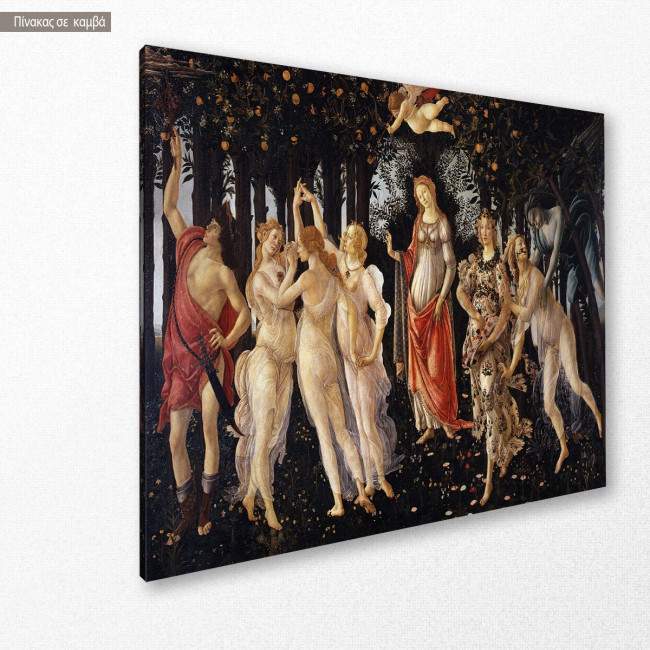 Canvas print Primavera, Botticelli, side