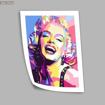 Mairilyn in geometric brushes, poster 2