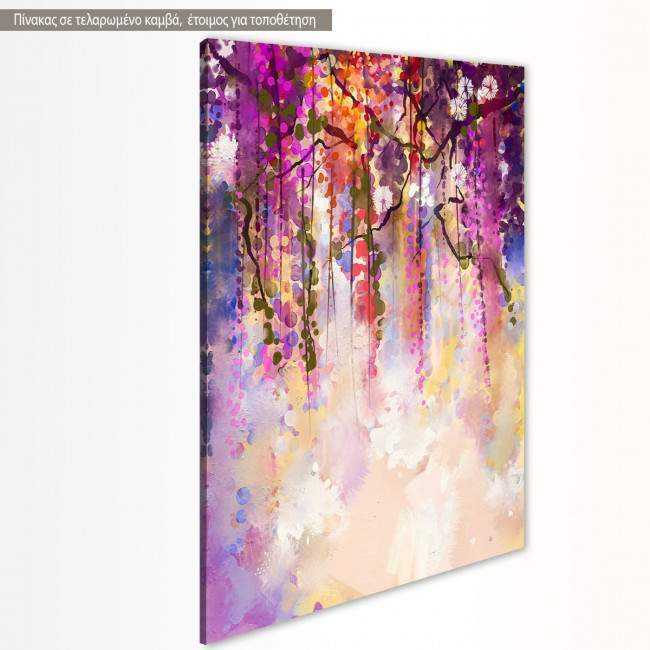 Canvas print Spring purple flowers