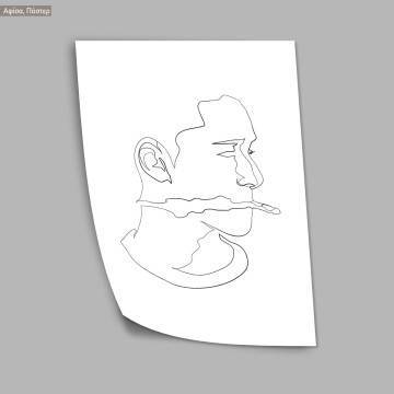 Male portrait IV, poster 2