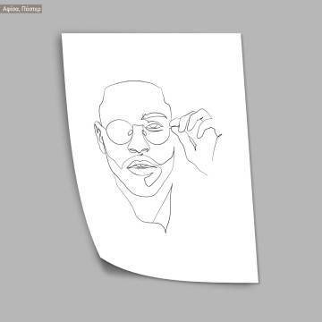 Male portrait V, poster 2